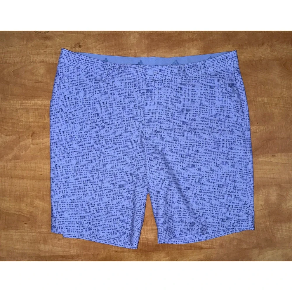 Adidas Mens Ultimate365 Golf Shorts Purple Geometric Print Size 38‎ Stretch